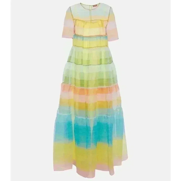 New Staud Hyacinth Maxi Dress Sz XS MSRP $475 - Picture 4 of 6